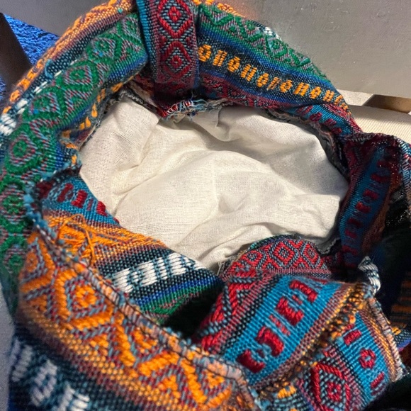 Colorful Knit Handmade Turkish Hat with with Scarf and Evil Eye 🧿 at front - Picture 3 of 10